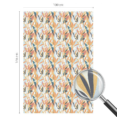 Film fenêtre décoratif occultant vitrail énergie botanique