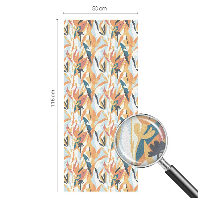 Film fenêtre décoratif occultant vitrail énergie botanique