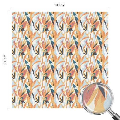 Film fenêtre décoratif occultant vitrail énergie botanique