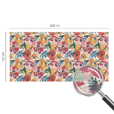 Vitrail autocollant pour fenêtre explosion de fleurs