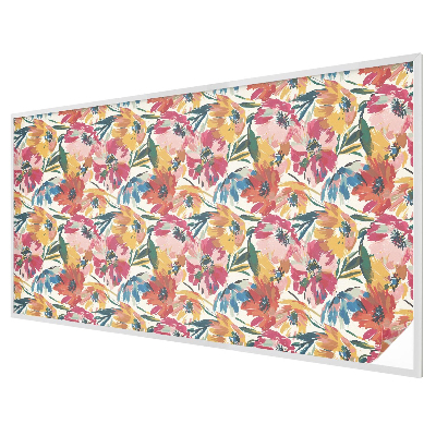 Vitrail autocollant pour fenêtre explosion de fleurs