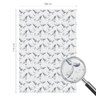 Film occultant fenêtre effet vitrail créatures marines