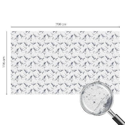 Film occultant fenêtre effet vitrail créatures marines