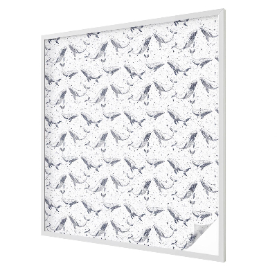 Film occultant fenêtre effet vitrail créatures marines