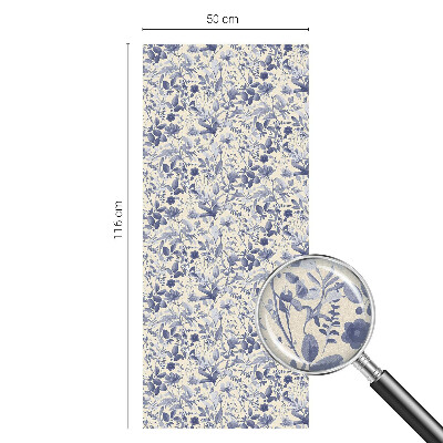 Autocollant pour vitrage symétrie florale