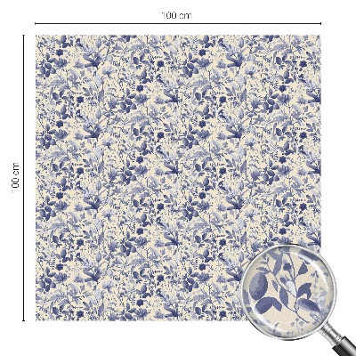 Autocollant pour vitrage symétrie florale