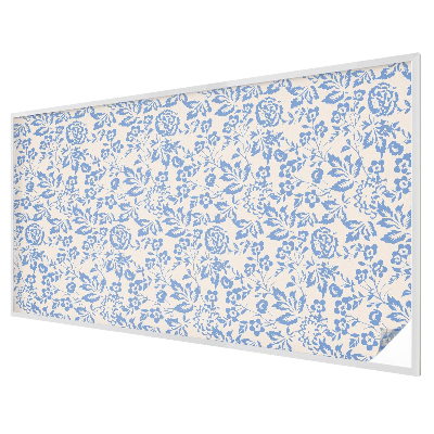 Vitrail autocollant pour fenêtre Fleurs feuilles