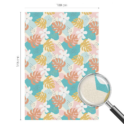 Film fenêtre décoratif occultant vitrail Nature exotique