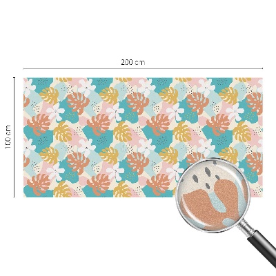 Film fenêtre décoratif occultant vitrail Nature exotique