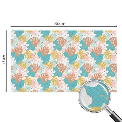 Film fenêtre décoratif occultant vitrail Nature exotique