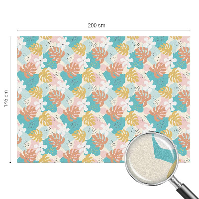 Film fenêtre décoratif occultant vitrail Nature exotique