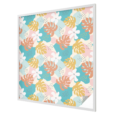 Film fenêtre décoratif occultant vitrail Nature exotique