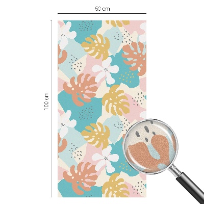 Film fenêtre décoratif occultant vitrail Nature exotique