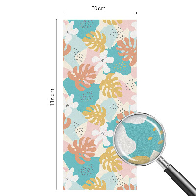 Film fenêtre décoratif occultant vitrail Nature exotique