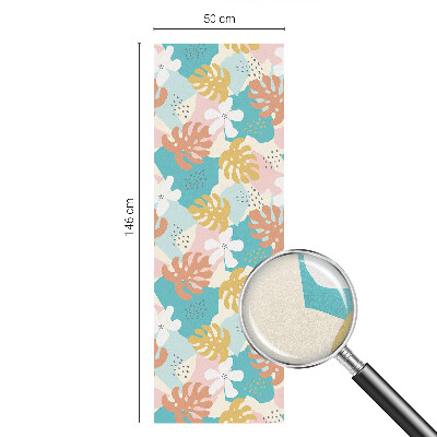 Film fenêtre décoratif occultant vitrail Nature exotique