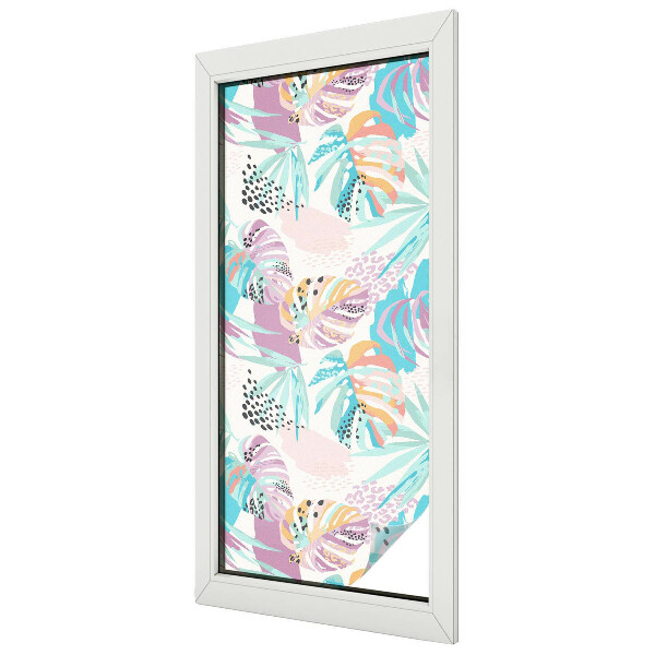 Film occultant pour fenêtre jungle abstraite