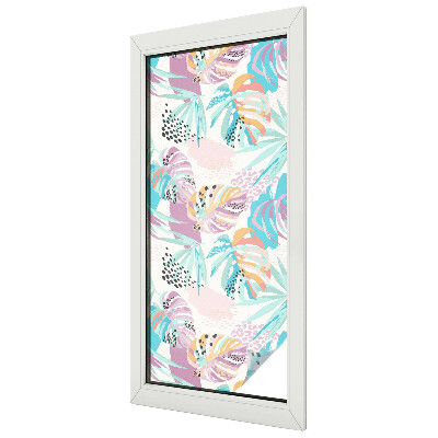 Film occultant pour fenêtre jungle abstraite