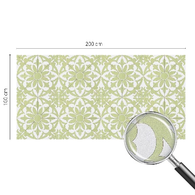 Vitrail autocollant pour fenêtre Ornement vert