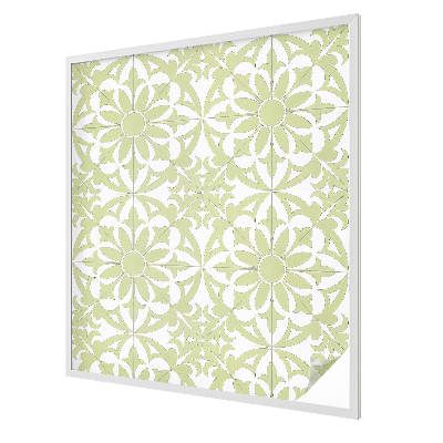 Vitrail autocollant pour fenêtre Ornement vert