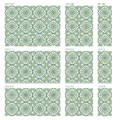 Vitrail autocollant pour fenêtre Feuilles vertes