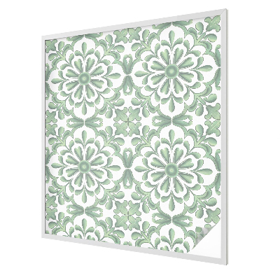 Vitrail autocollant pour fenêtre Feuilles vertes