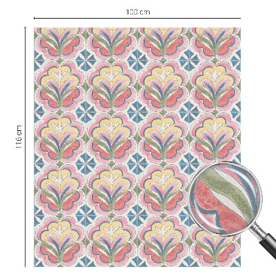 Film occultant fenêtre effet vitrail Motifs floraux