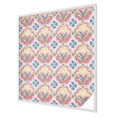 Film occultant fenêtre effet vitrail Motifs floraux