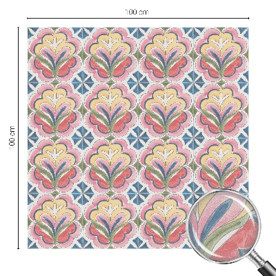 Film occultant fenêtre effet vitrail Motifs floraux