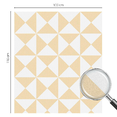 Vitrail autocollant pour fenêtre Triangles géométriques