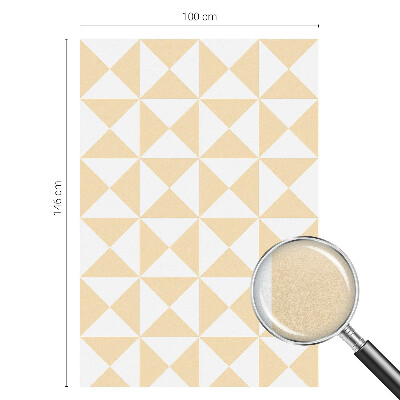 Vitrail autocollant pour fenêtre Triangles géométriques
