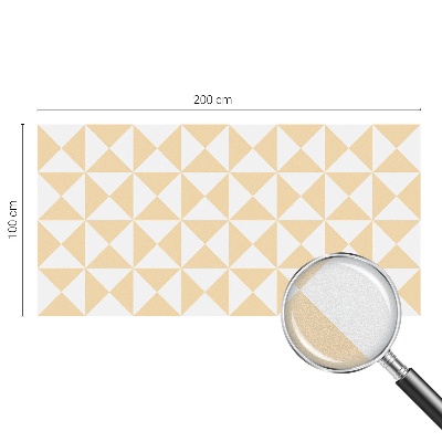 Vitrail autocollant pour fenêtre Triangles géométriques