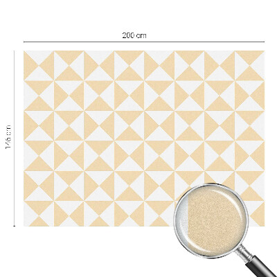 Vitrail autocollant pour fenêtre Triangles géométriques