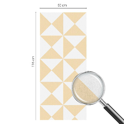 Vitrail autocollant pour fenêtre Triangles géométriques