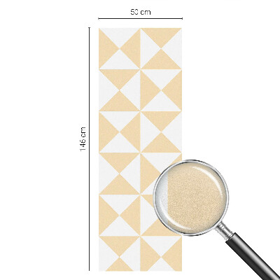 Vitrail autocollant pour fenêtre Triangles géométriques