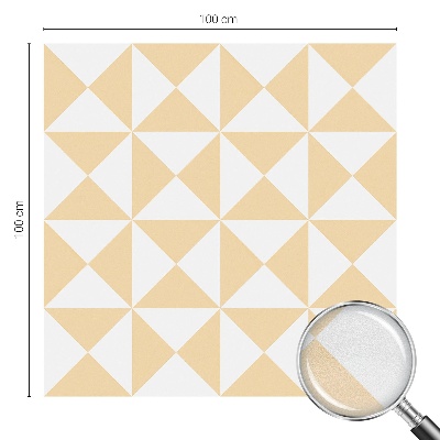 Vitrail autocollant pour fenêtre Triangles géométriques