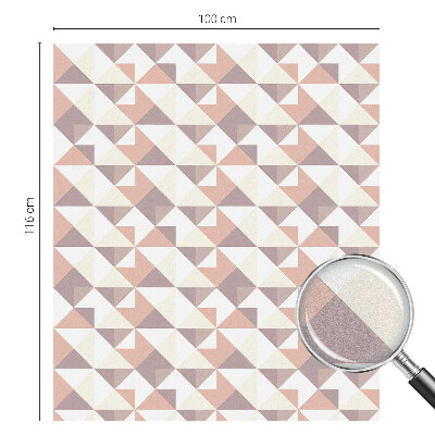 Film occultant fenêtre effet vitrail Triangles modernes