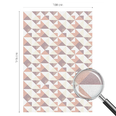 Film occultant fenêtre effet vitrail Triangles modernes