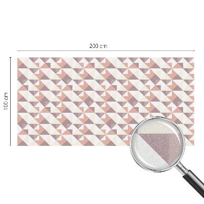 Film occultant fenêtre effet vitrail Triangles modernes