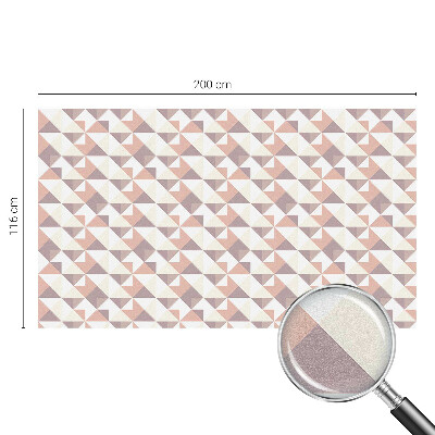 Film occultant fenêtre effet vitrail Triangles modernes