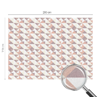 Film occultant fenêtre effet vitrail Triangles modernes