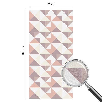 Film occultant fenêtre effet vitrail Triangles modernes