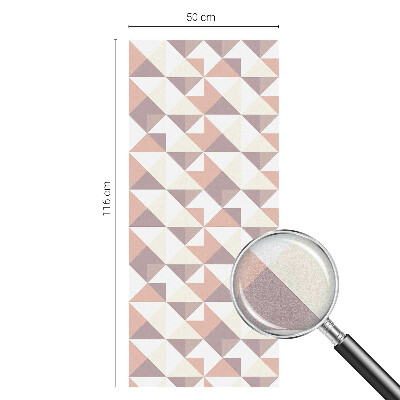 Film occultant fenêtre effet vitrail Triangles modernes