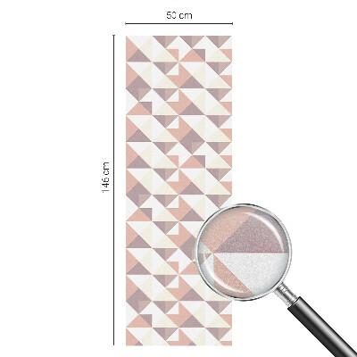 Film occultant fenêtre effet vitrail Triangles modernes