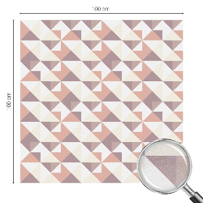 Film occultant fenêtre effet vitrail Triangles modernes