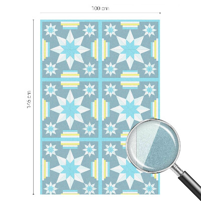 Film fenêtre décoratif occultant vitrail Motif en étoile