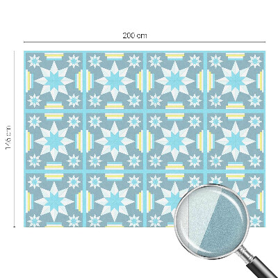 Film fenêtre décoratif occultant vitrail Motif en étoile