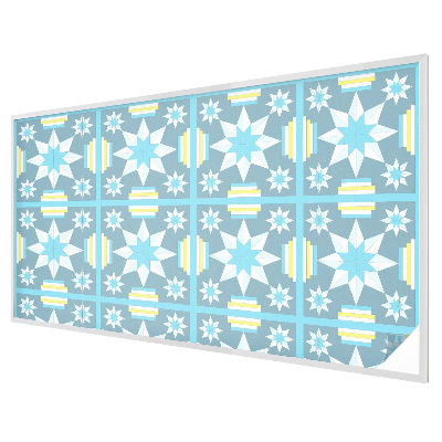 Film fenêtre décoratif occultant vitrail Motif en étoile