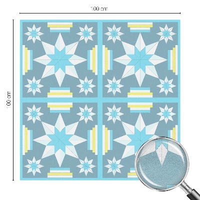 Film fenêtre décoratif occultant vitrail Motif en étoile
