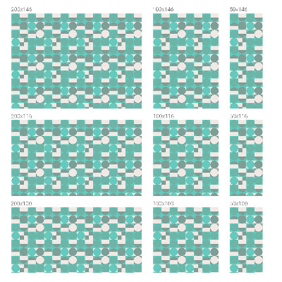 Film occultant pour fenêtre formes géométriques