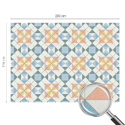 Autocollant pour vitrage symétrie colorée